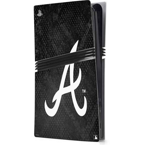 MLB Atlanta Braves Dark Wash PS5 Pro Console Skin