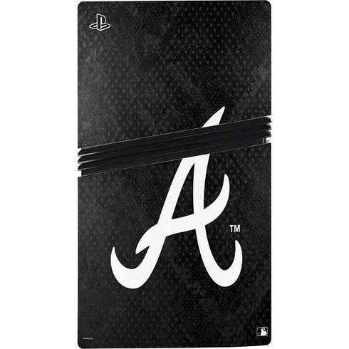 MLB Atlanta Braves Dark Wash PS5 Pro Console Skin