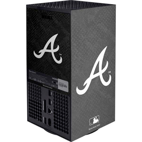 MLB Atlanta Braves Dark Wash XBox Series X Digital Edition Console Skin
