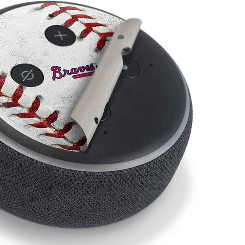 MLB Atlanta Braves Game Ball Amazon Echo Dot Skin