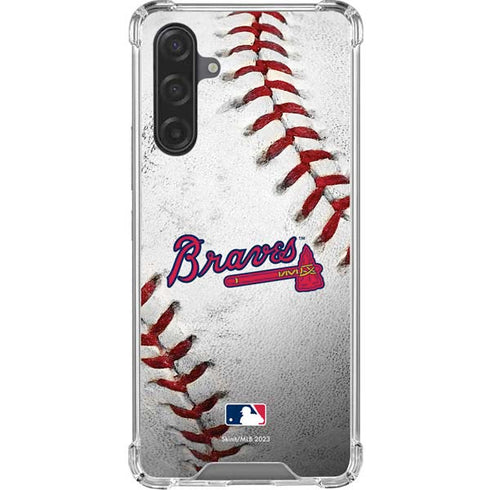 MLB Atlanta Braves Game Ball Galaxy A17 Clear Case