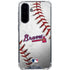 MLB Atlanta Braves Game Ball Galaxy A36 5G Clear Case