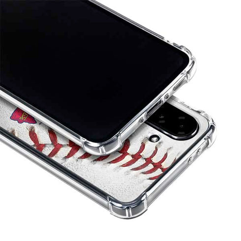 MLB Atlanta Braves Game Ball Galaxy A36 5G Clear Case