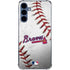 MLB Atlanta Braves Game Ball Galaxy A55 5G Clear Case