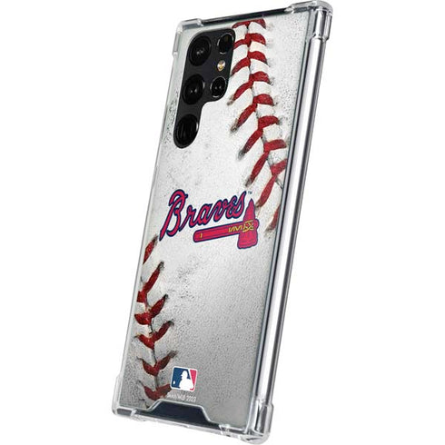 MLB Atlanta Braves Game Ball Galaxy S23 Ultra Clear Case