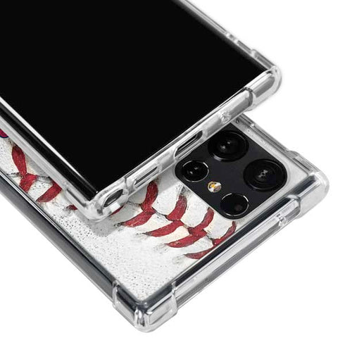 MLB Atlanta Braves Game Ball Galaxy S23 Ultra Clear Case