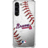 MLB Atlanta Braves Game Ball Galaxy S24 FE Clear Case