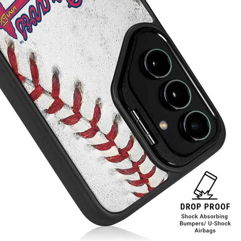 MLB Atlanta Braves Game Ball Galaxy S25 Kickstand Case