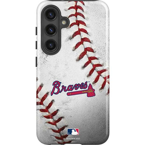 MLB Atlanta Braves Game Ball Galaxy S25 Plus Impact Case