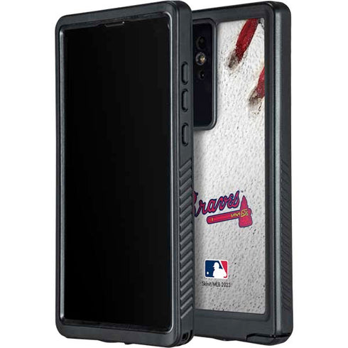 MLB Atlanta Braves Game Ball Galaxy S24 Ultra Waterproof Case