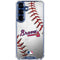 MLB Atlanta Braves Game Ball Galaxy S25 Clear Case
