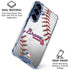 MLB Atlanta Braves Game Ball Galaxy S25 FE Clear Case