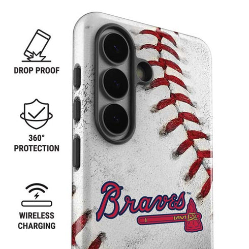 MLB Atlanta Braves Game Ball Galaxy S26 Impact Case