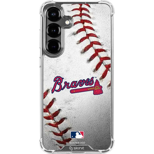 MLB Atlanta Braves Game Ball Galaxy S26 Plus Clear Case
