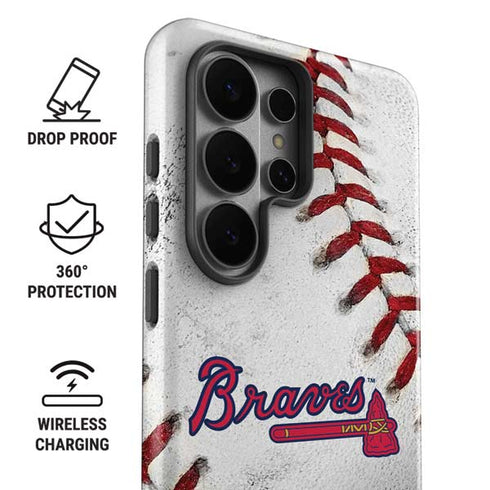 MLB Atlanta Braves Game Ball Galaxy S26 Ultra Impact Case