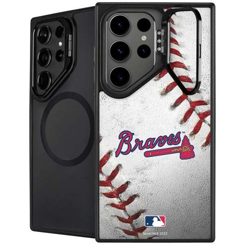 MLB Atlanta Braves Game Ball Galaxy S26 Ultra Kickstand Case