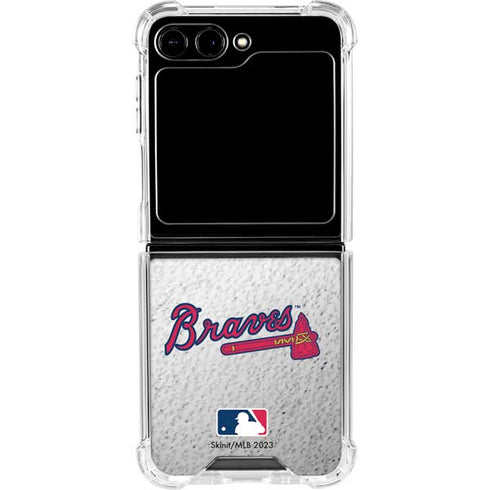 MLB Atlanta Braves Game Ball Galaxy Z Flip6 Clear Case