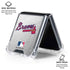 MLB Atlanta Braves Game Ball Galaxy Z Flip6 Clear Case