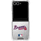 MLB Atlanta Braves Game Ball Galaxy Z Flip7 Clear Case