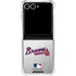 MLB Atlanta Braves Game Ball Galaxy Z Flip7 Clear Case