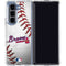 MLB Atlanta Braves Game Ball Galaxy Z Fold5 5G Clear Case