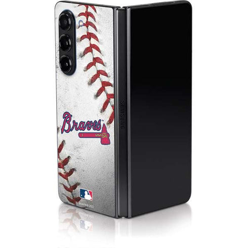 MLB Atlanta Braves Game Ball Galaxy Z Fold5 5G Skin