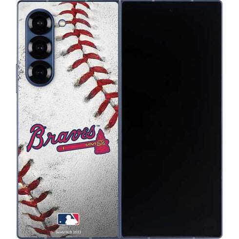 MLB Atlanta Braves Game Ball Galaxy Z Fold6 Skin