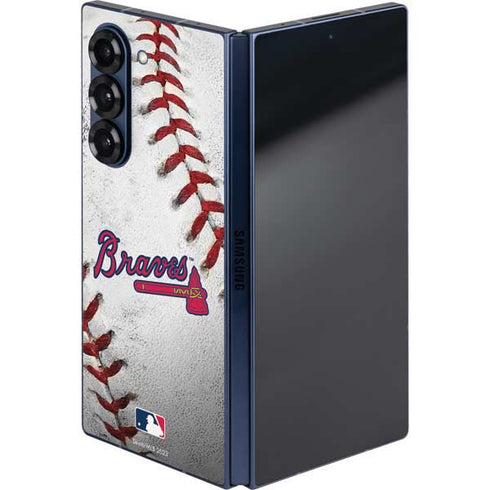 MLB Atlanta Braves Game Ball Galaxy Z Fold6 Skin