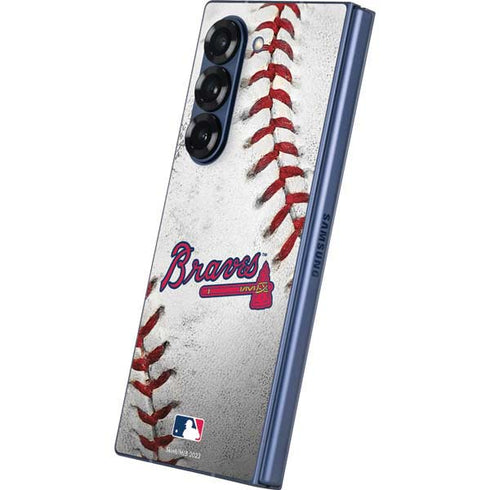 MLB Atlanta Braves Game Ball Galaxy Z Fold6 Skin
