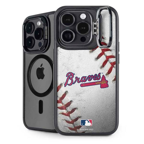 MLB Atlanta Braves Game Ball iPhone 14 Pro Kickstand Case