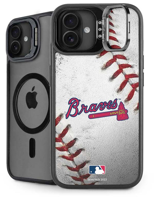 MLB Atlanta Braves Game Ball iPhone 16 Kickstand Case