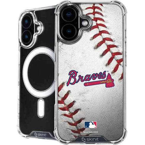 MLB Atlanta Braves Game Ball iPhone 16 MagSafe Case