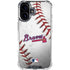 MLB Atlanta Braves Game Ball iPhone 16 Plus Clear Case