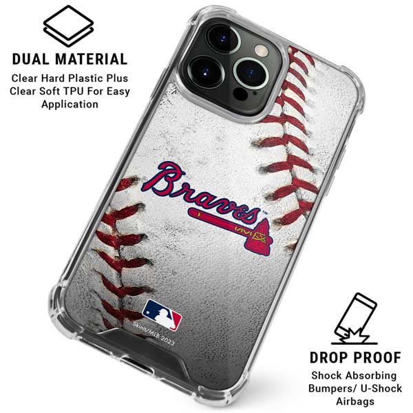 MLB Atlanta Braves Game Ball iPhone 16 Pro Clear Case | Clear Phone Cases Skinit MLB Atlanta Braves Game Ball iPhone 16 Pro Clear Case | Clear Phone Cases Skinit