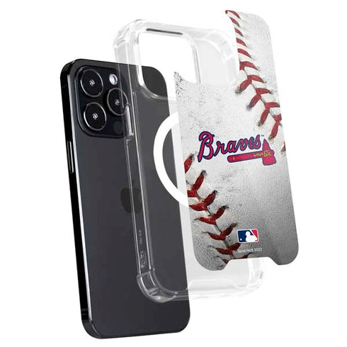 MLB Atlanta Braves Game Ball iPhone 16 Pro Max MagSafe Case