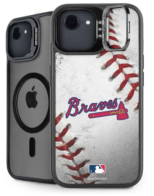 MLB Atlanta Braves Game Ball iPhone 16e Kickstand Case