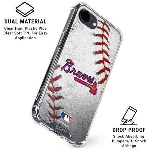 MLB Atlanta Braves Game Ball iPhone 16e Clear Case