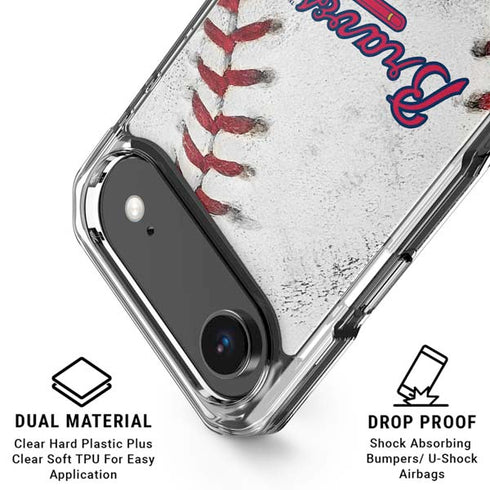 MLB Atlanta Braves Game Ball iPhone 17 Air Clear Case