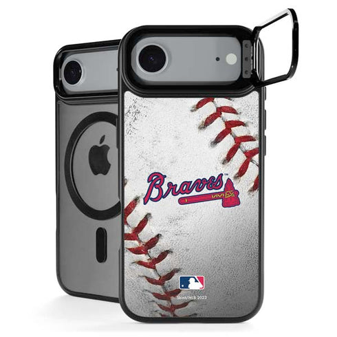 MLB Atlanta Braves Game Ball iPhone 17 Air Kickstand Case