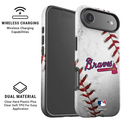 MLB Atlanta Braves Game Ball iPhone 17 Air Magsafe Impact Case