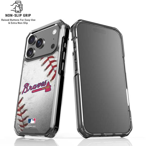 MLB Atlanta Braves Game Ball iPhone 17 Pro Clear Case