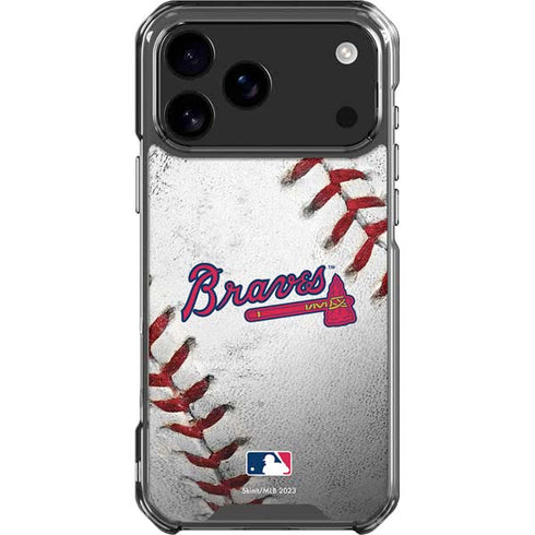 MLB Atlanta Braves Game Ball iPhone 17 Pro Max Clear Case