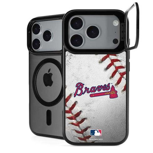MLB Atlanta Braves Game Ball iPhone 17 Pro Max Kickstand Case