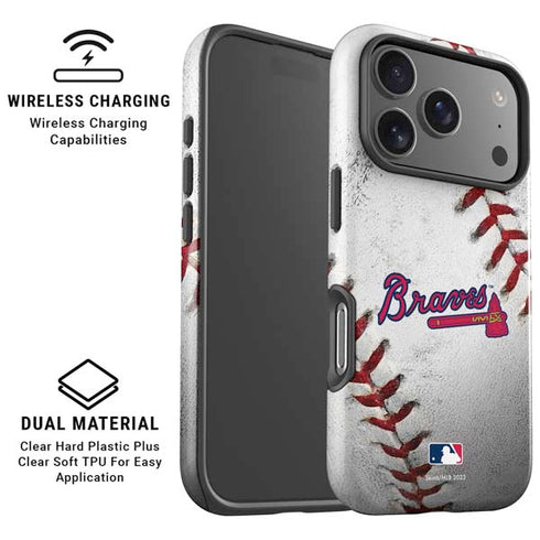 MLB Atlanta Braves Game Ball iPhone 17 Pro Max Magsafe Impact Case