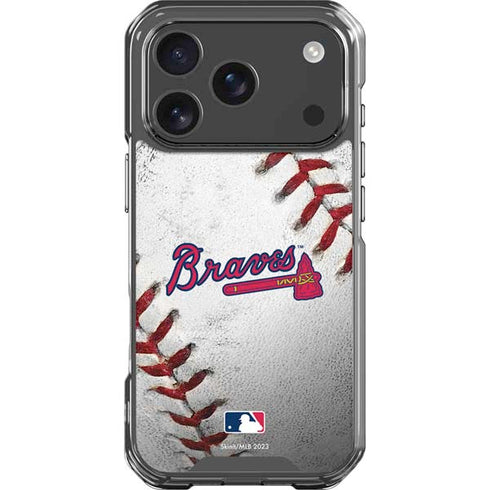 MLB Atlanta Braves Game Ball iPhone 18 Pro Clear Case