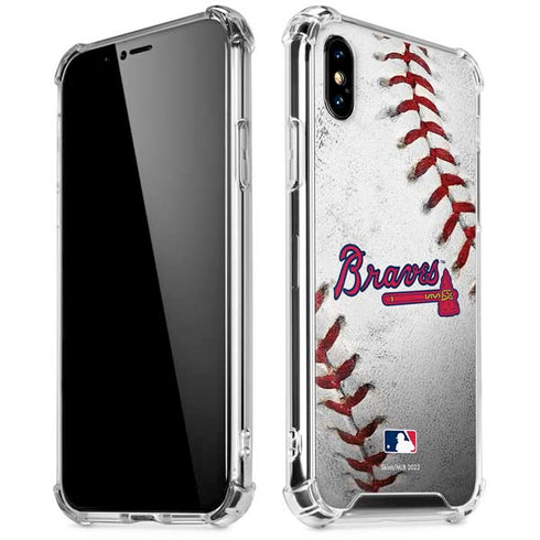 MLB Atlanta Braves Game Ball iPhone X/XS Clear Case