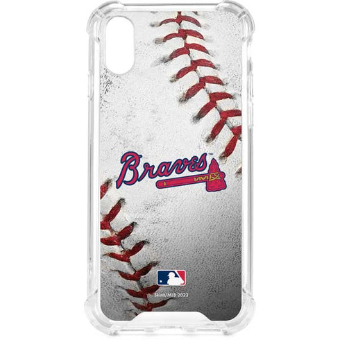 MLB Atlanta Braves Game Ball iPhone XS Clear Case
