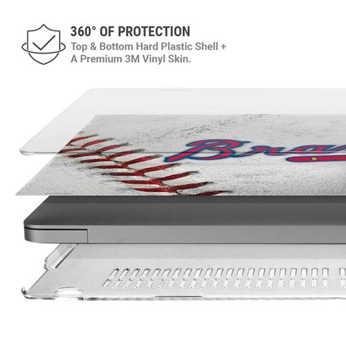 MLB Atlanta Braves Game Ball MacBook Pro 14in (2021-24) Case plus Skin