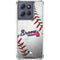 MLB Atlanta Braves Game Ball Moto G 5G (2025) Clear Case