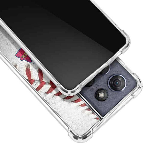 MLB Atlanta Braves Game Ball Moto G 5G (2025) Clear Case